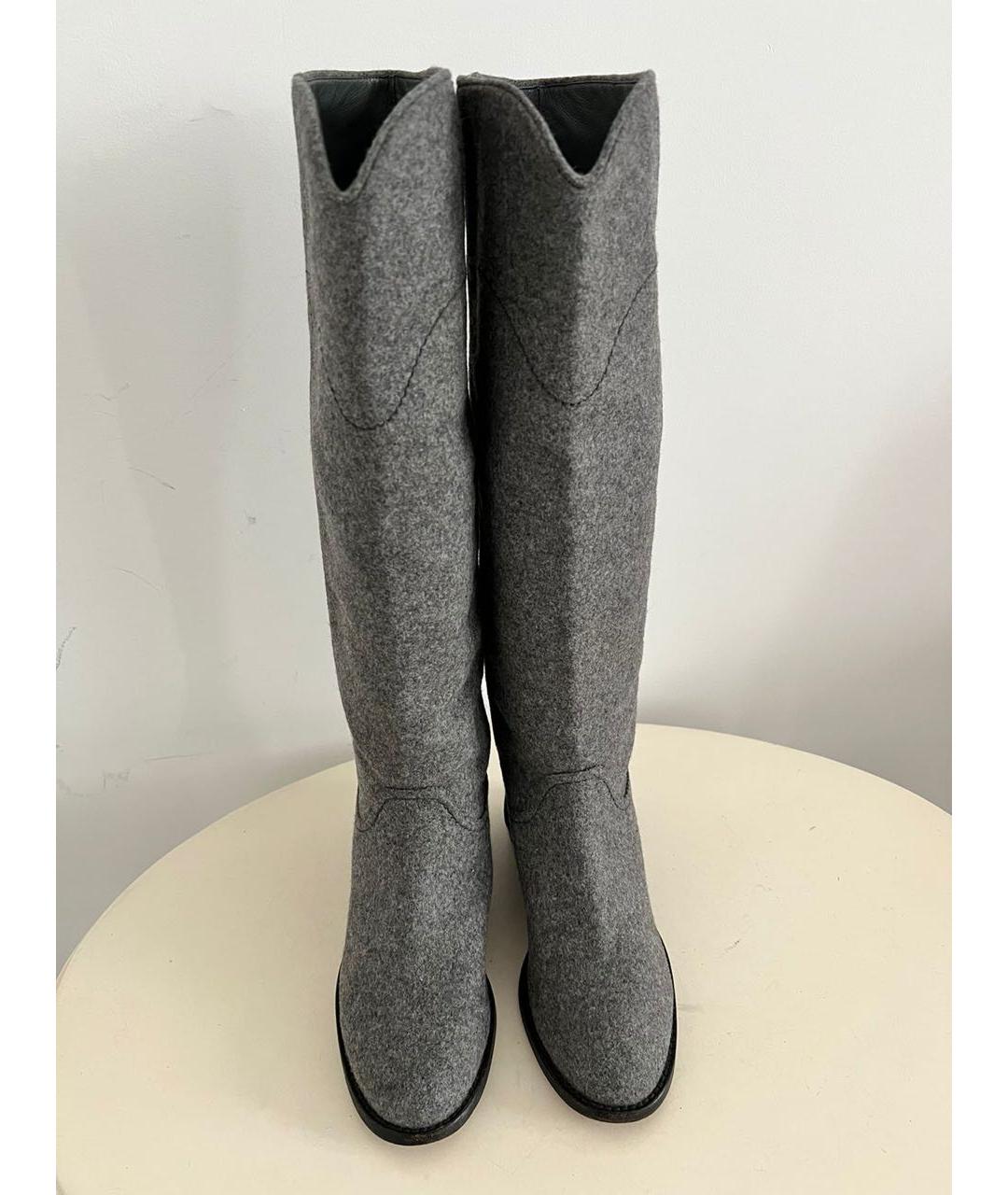 CHANEL Серые сапоги, фото 2