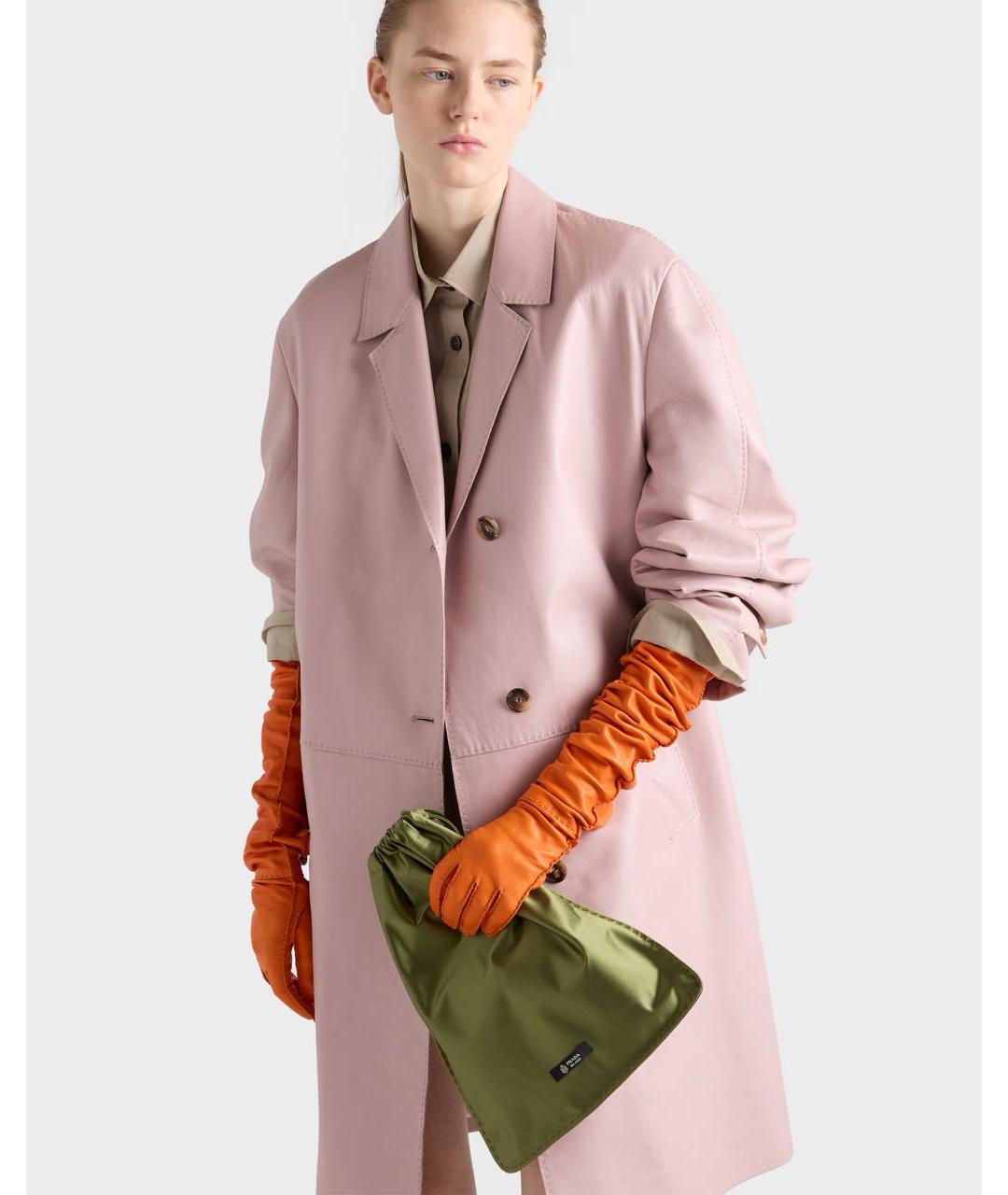 PRADA Зеленая шелковая сумка с короткими ручками, фото 2