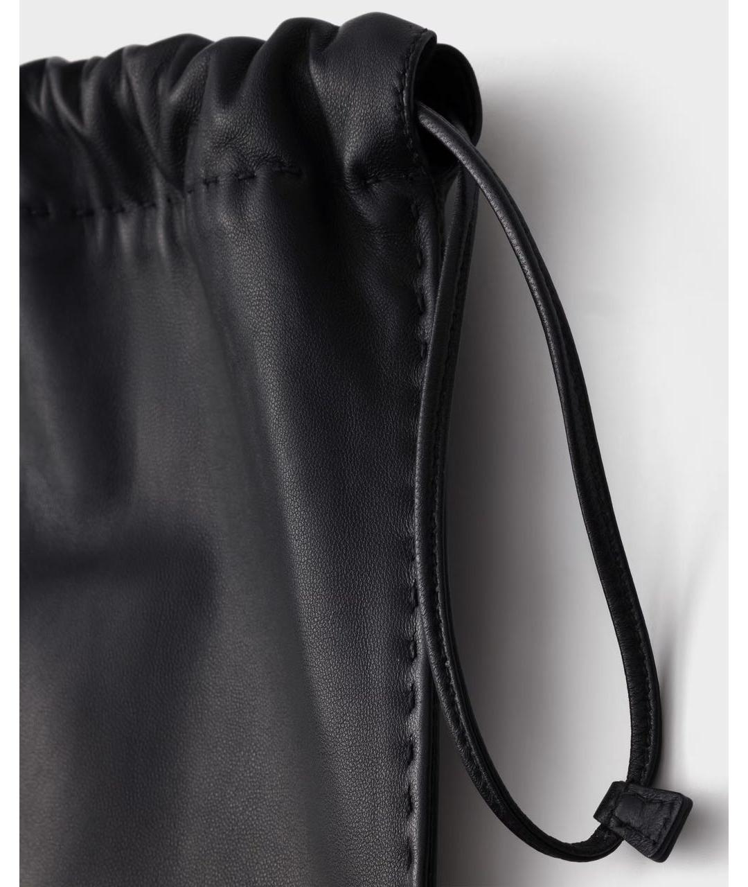 PRADA Черная кожаная сумка с короткими ручками, фото 3