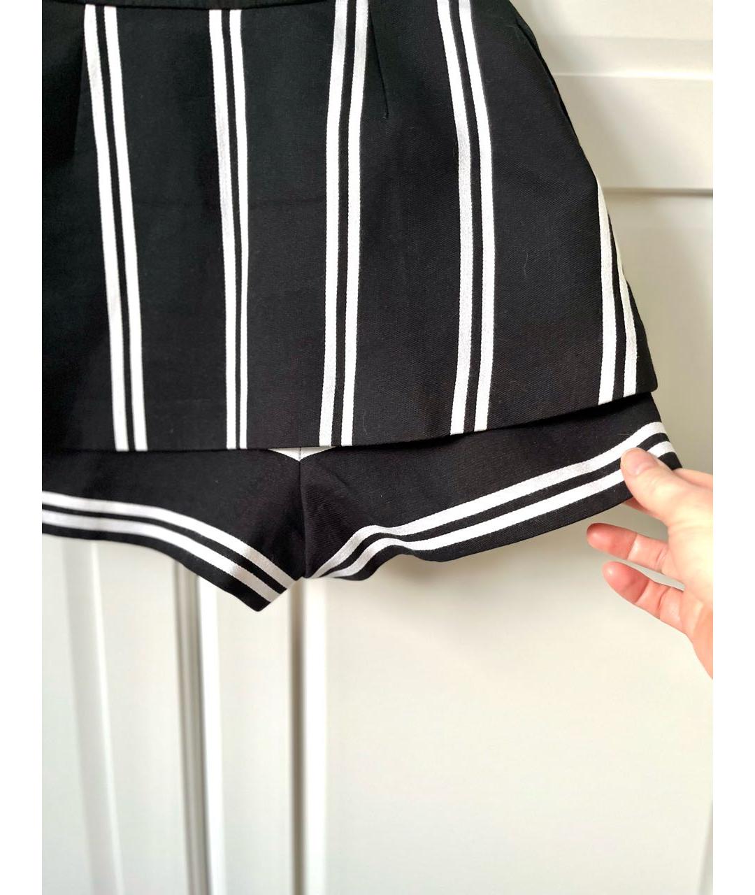 MAJE Черная вискозная юбка-шорты, фото 4