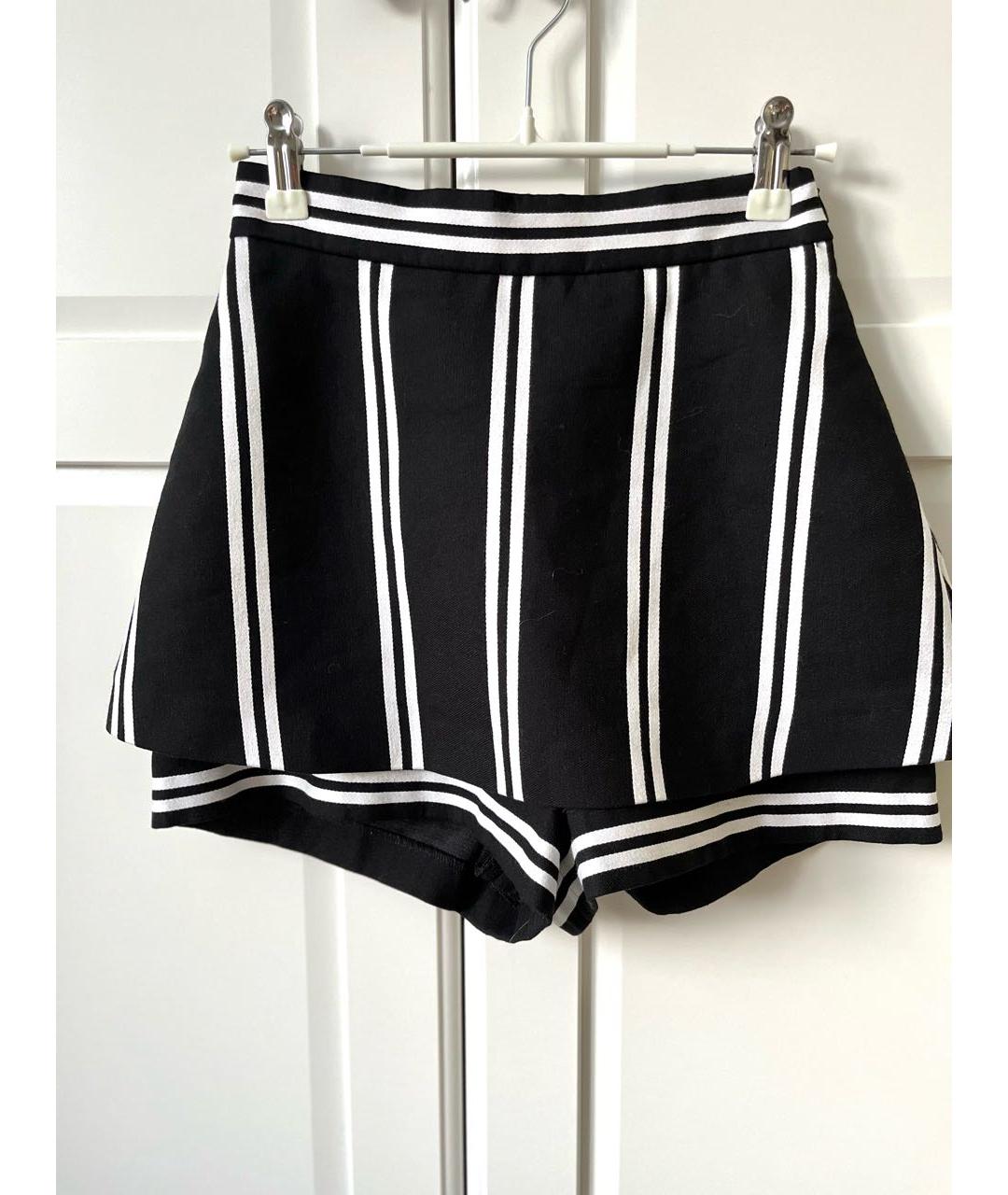 MAJE Черная вискозная юбка-шорты, фото 9