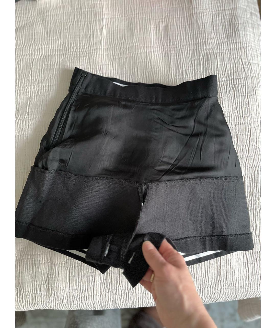 MAJE Черная вискозная юбка-шорты, фото 5