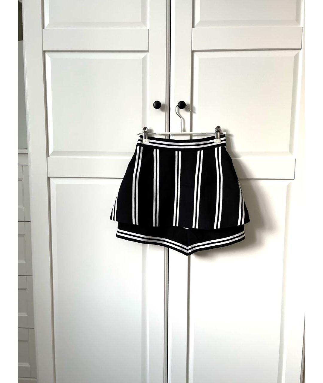 MAJE Черная вискозная юбка-шорты, фото 2
