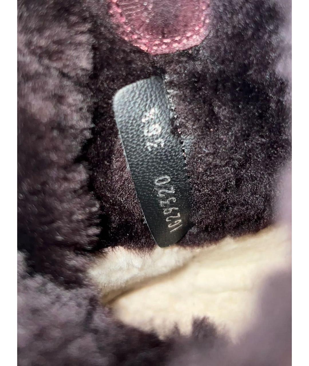 CHANEL Бордовые полусапоги, фото 8