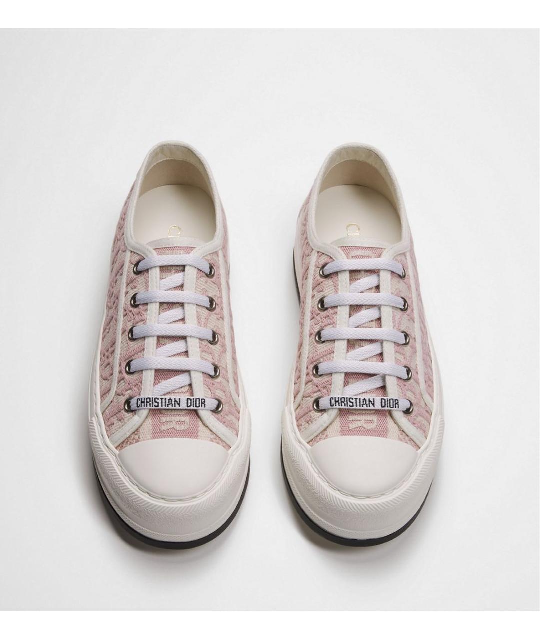 CHRISTIAN DIOR Розовые текстильные кеды, фото 3