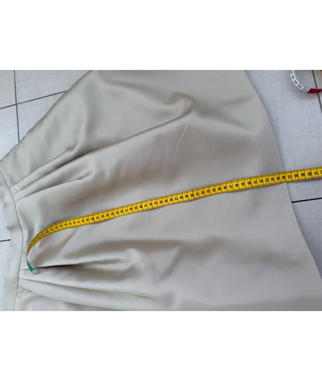 MAX MARA Золотая юбка миди, фото 7