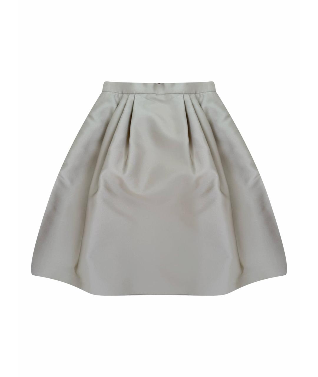 MAX MARA Золотая юбка миди, фото 1