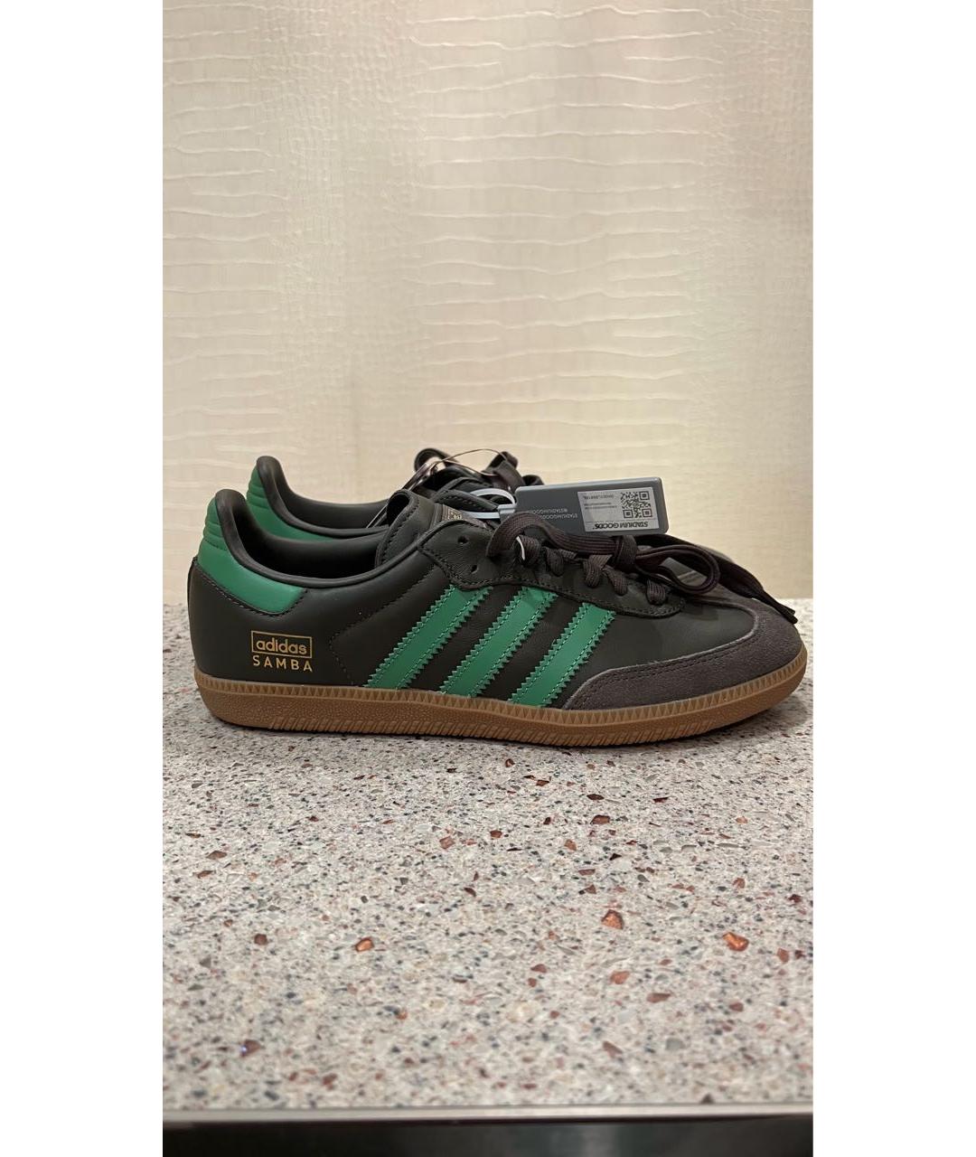 ADIDAS Коричневые кожаные кеды, фото 9