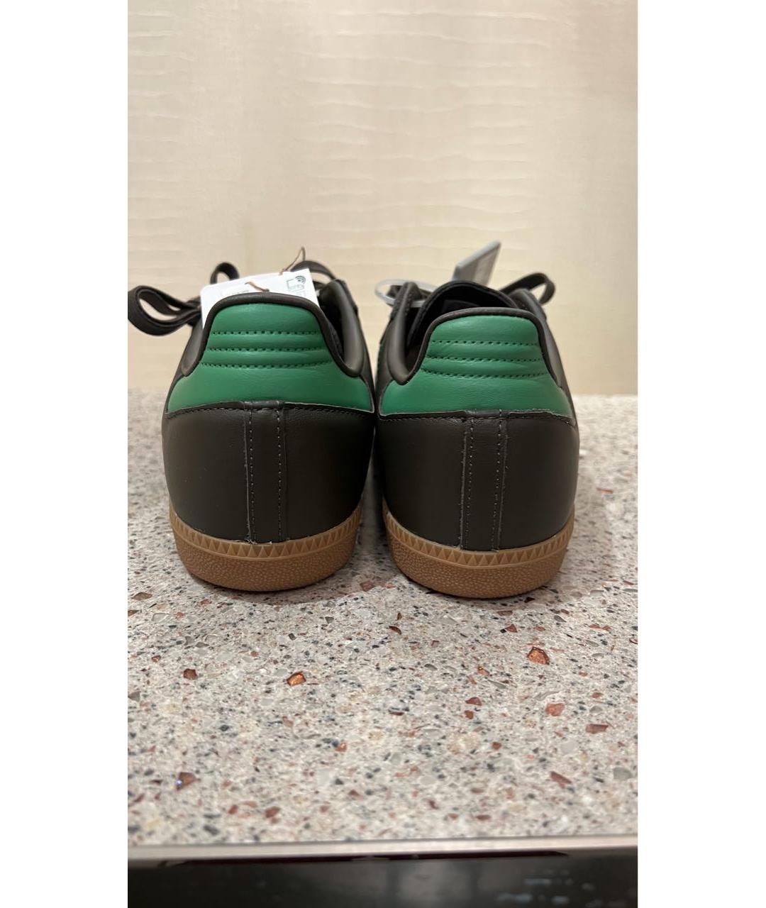 ADIDAS Коричневые кожаные кеды, фото 4