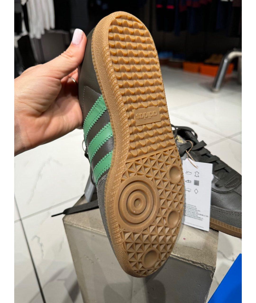 ADIDAS Коричневые кожаные кеды, фото 7