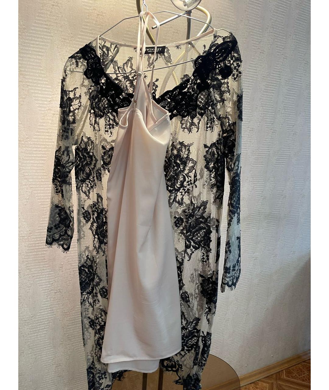 TWIN-SET Шелковое коктейльное платье, фото 5