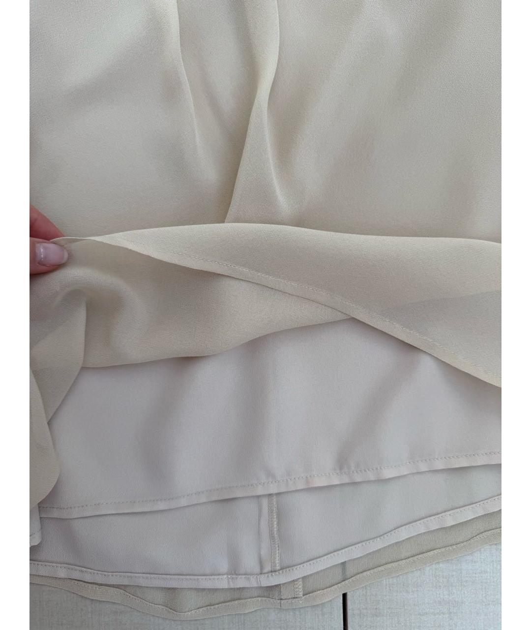 MAX MARA Бежевая шифоновая блузы, фото 4