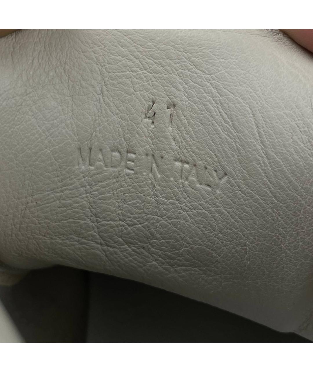 MAISON MARGIELA Золотые замшевые высокие кроссовки / кеды, фото 5