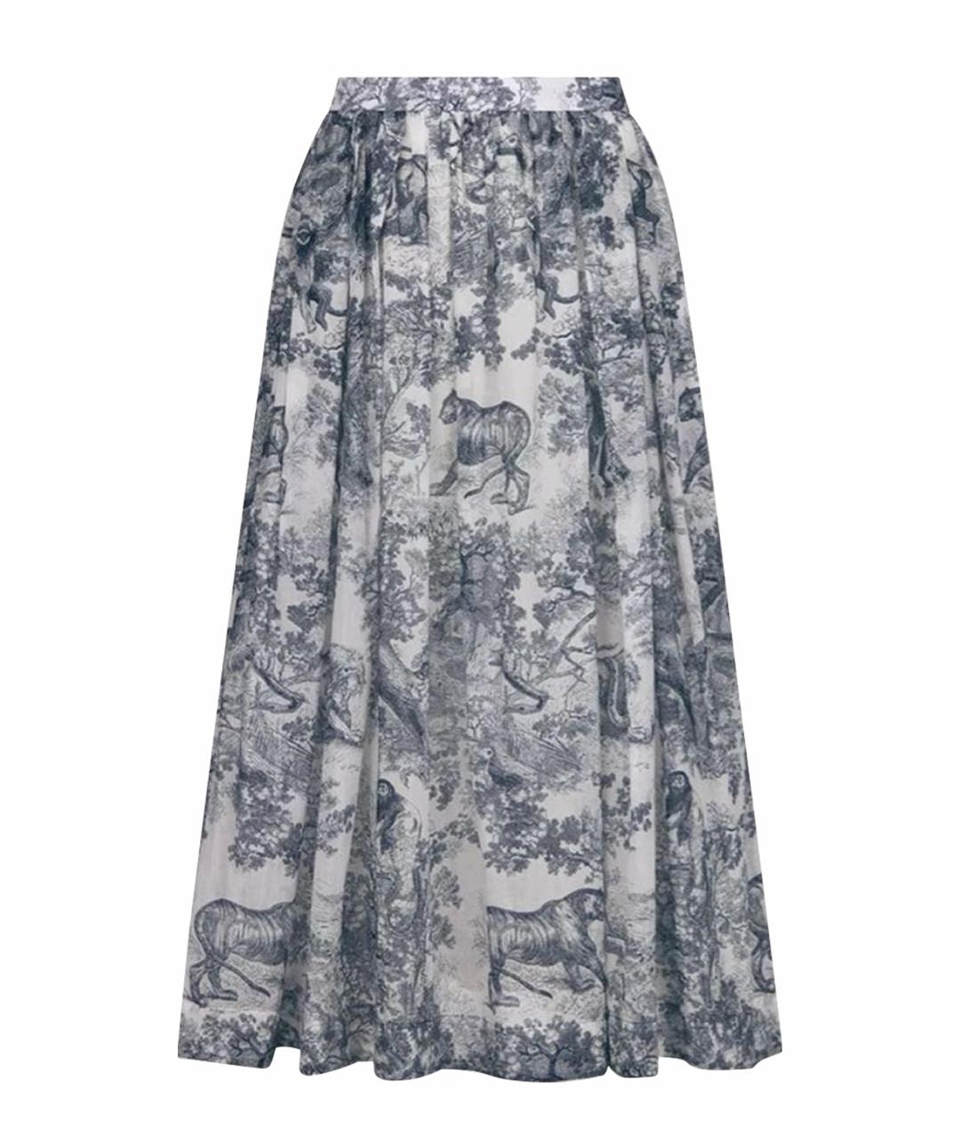 CHRISTIAN DIOR Голубая юбка макси, фото 7