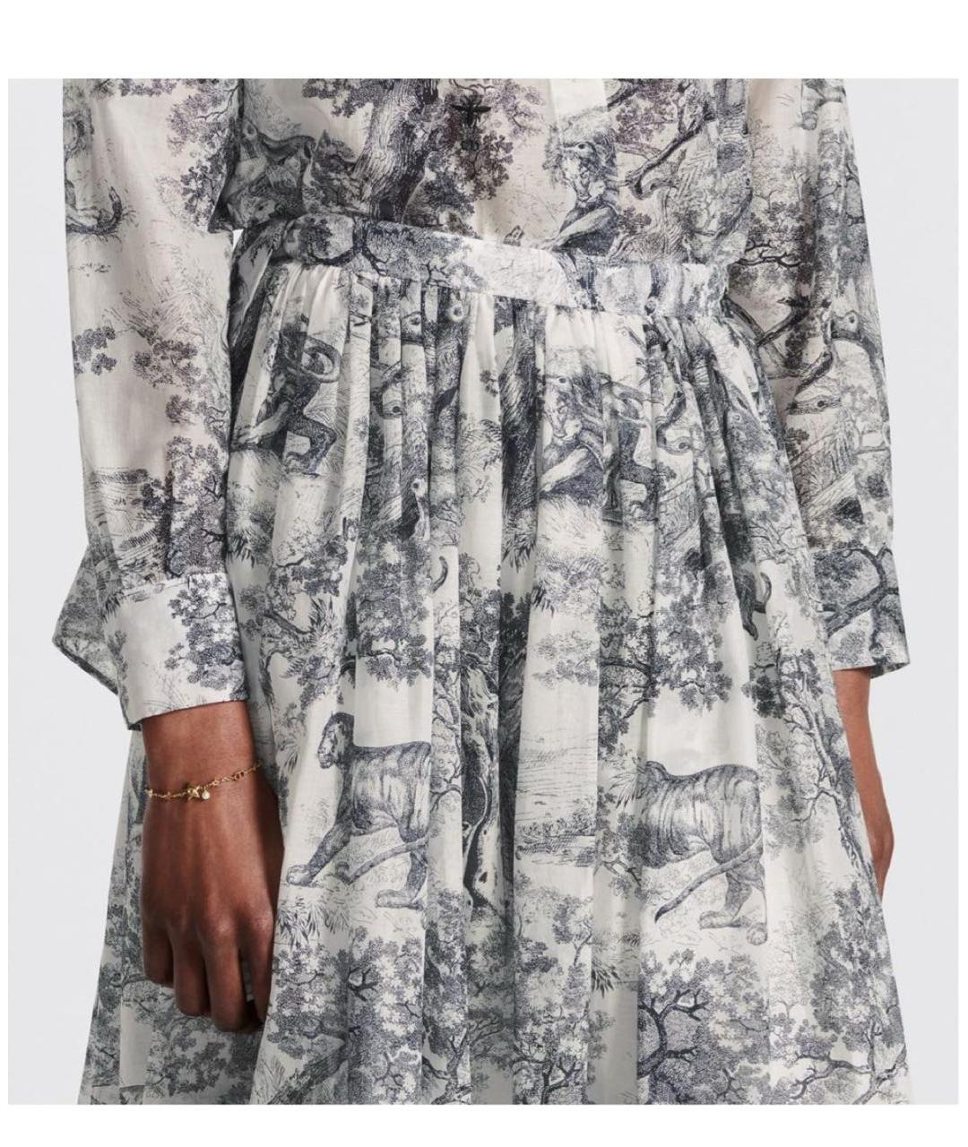 CHRISTIAN DIOR Голубая юбка макси, фото 2