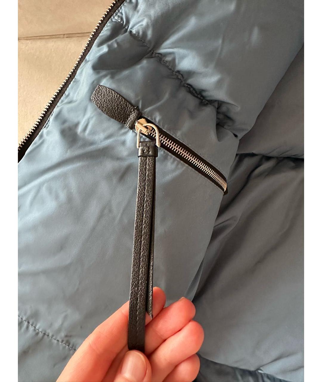 PRADA Черный полиамидовый пуховик, фото 6