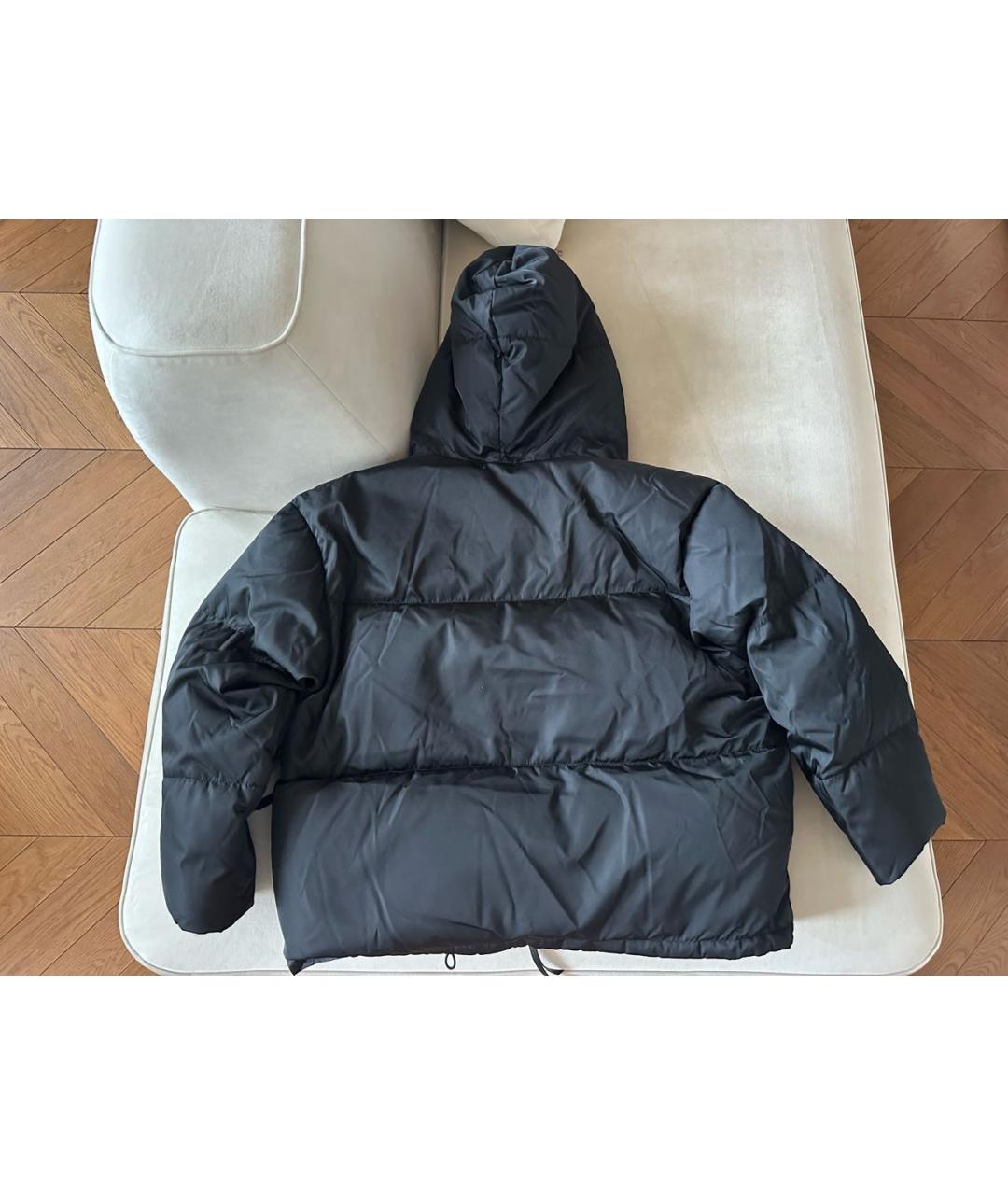 PRADA Черный полиамидовый пуховик, фото 2