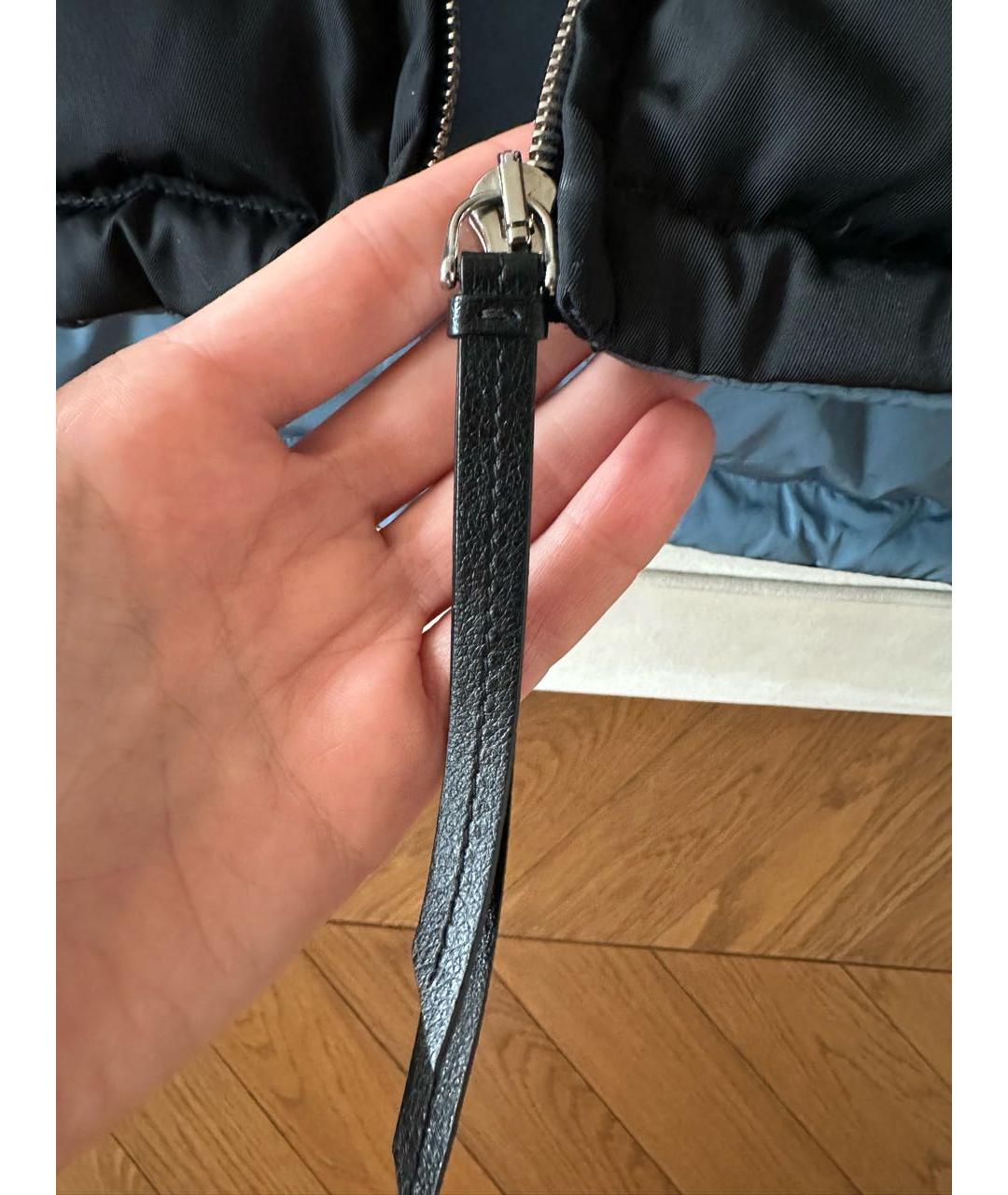 PRADA Черный полиамидовый пуховик, фото 7