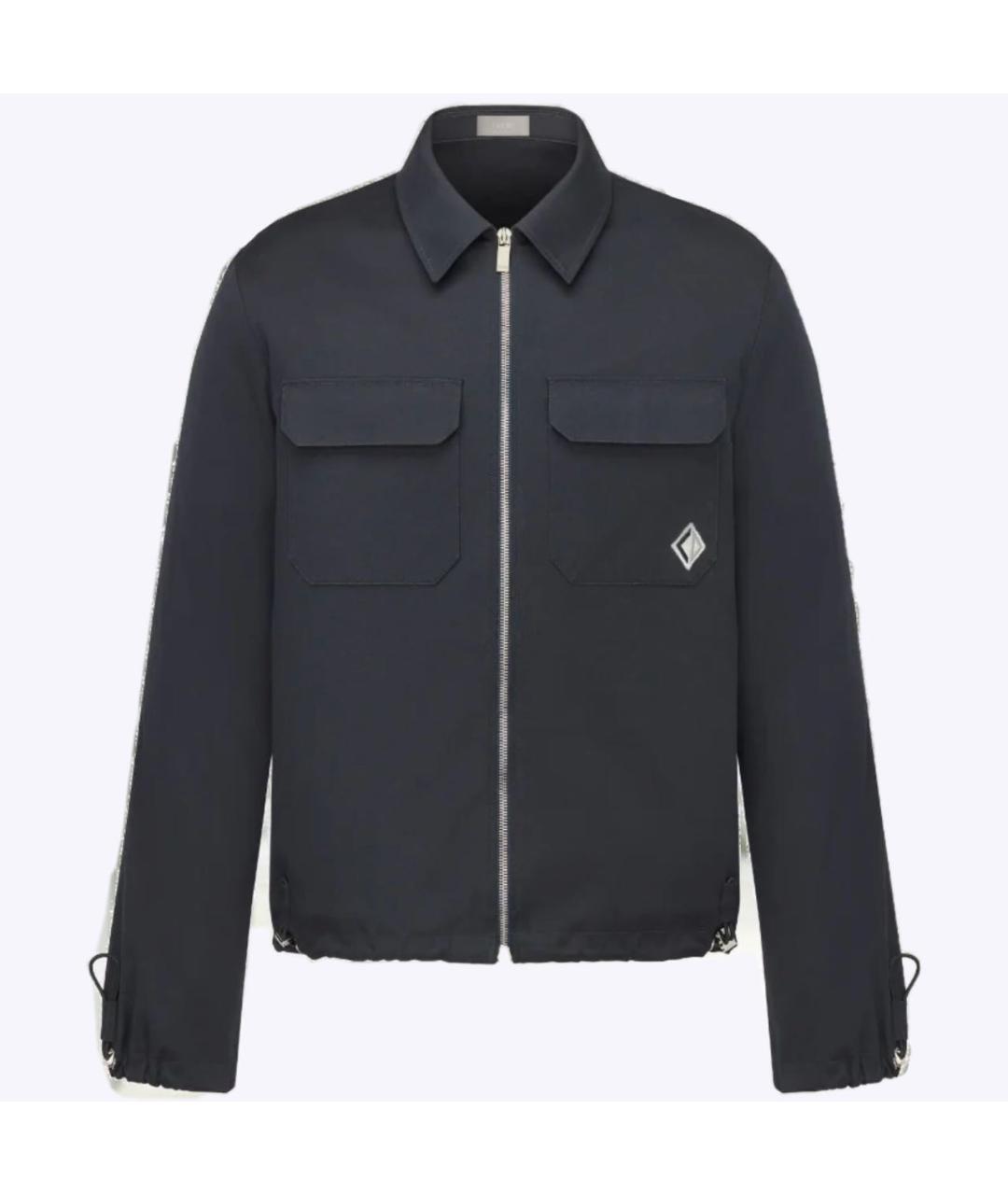 CHRISTIAN DIOR Темно-синяя хлопковая куртка, фото 7