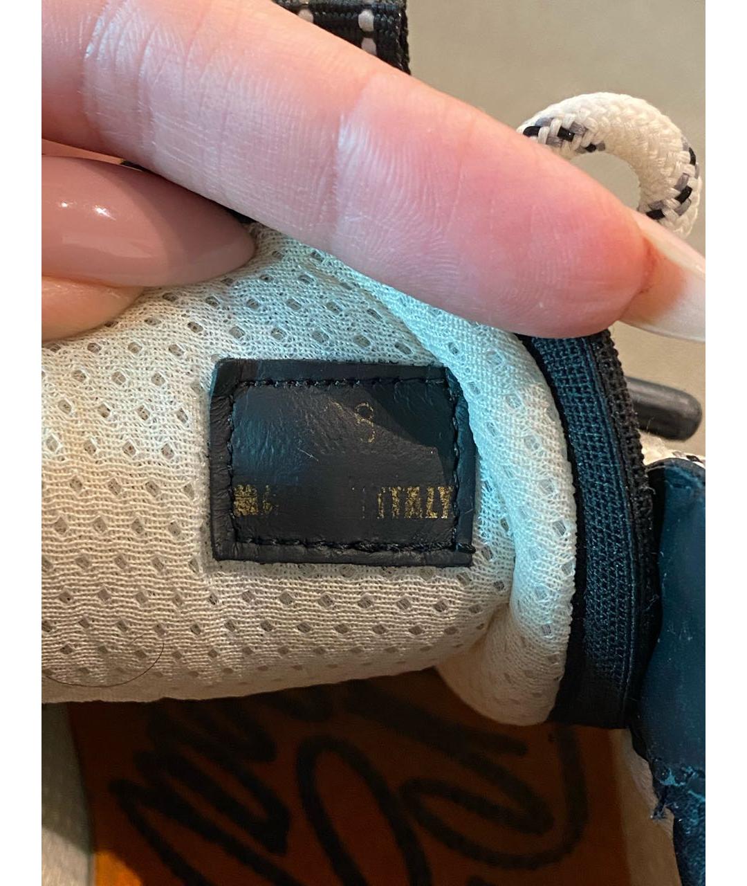 VERSACE Мульти текстильные кроссовки, фото 6