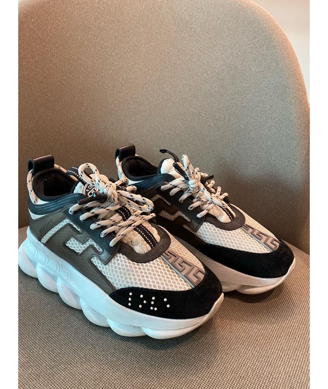 VERSACE Мульти текстильные кроссовки, фото 3