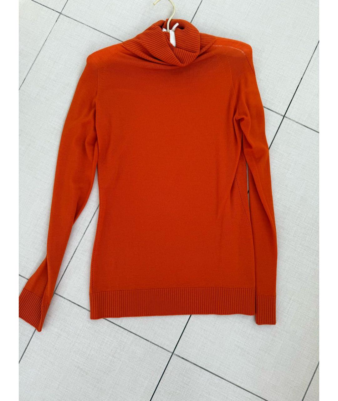 SPORTMAX Оранжевая кашемировая водолазка, фото 2