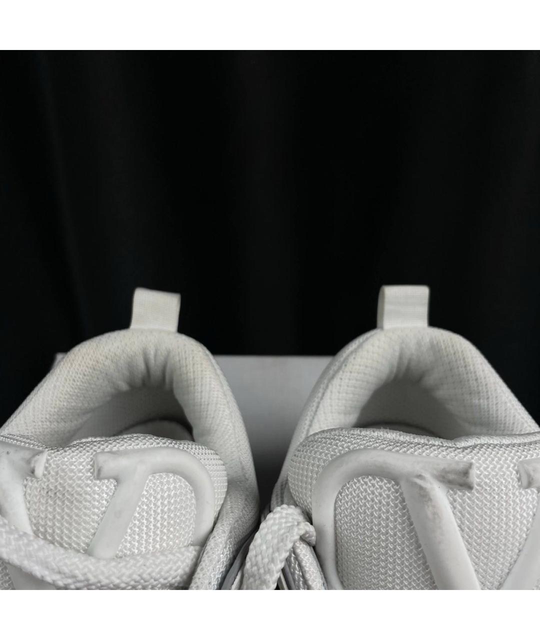 VALENTINO Белые кожаные низкие кроссовки / кеды, фото 4