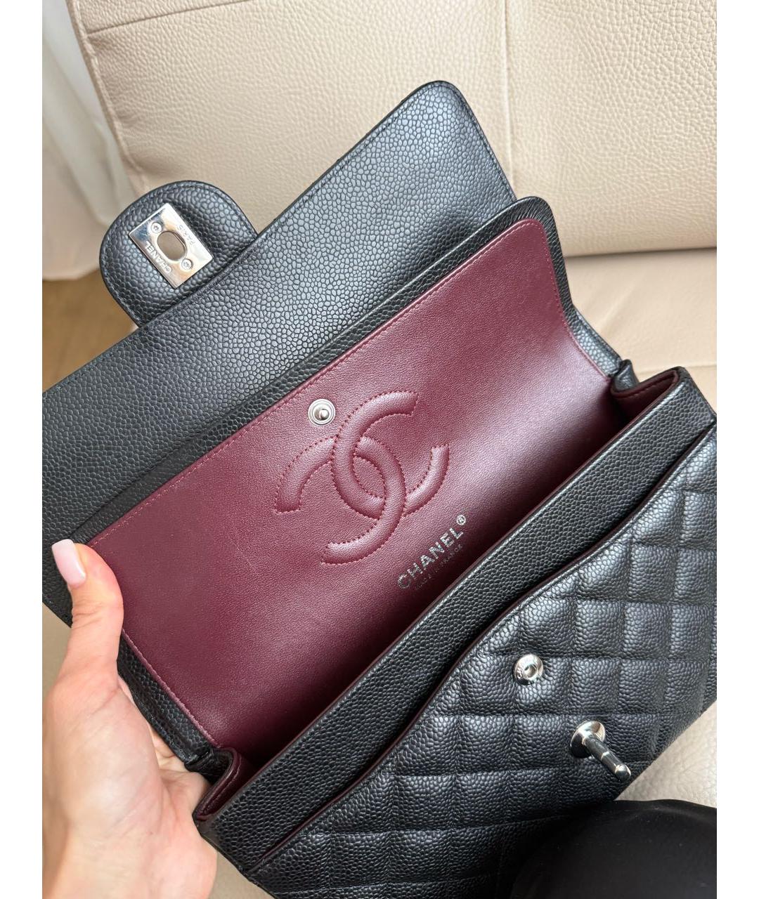 CHANEL Черная кожаная сумка через плечо, фото 3