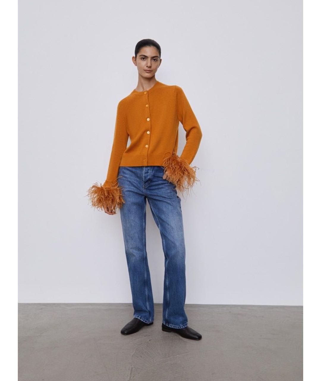 12 STOREEZ Оранжевый шерстяной кардиган, фото 3