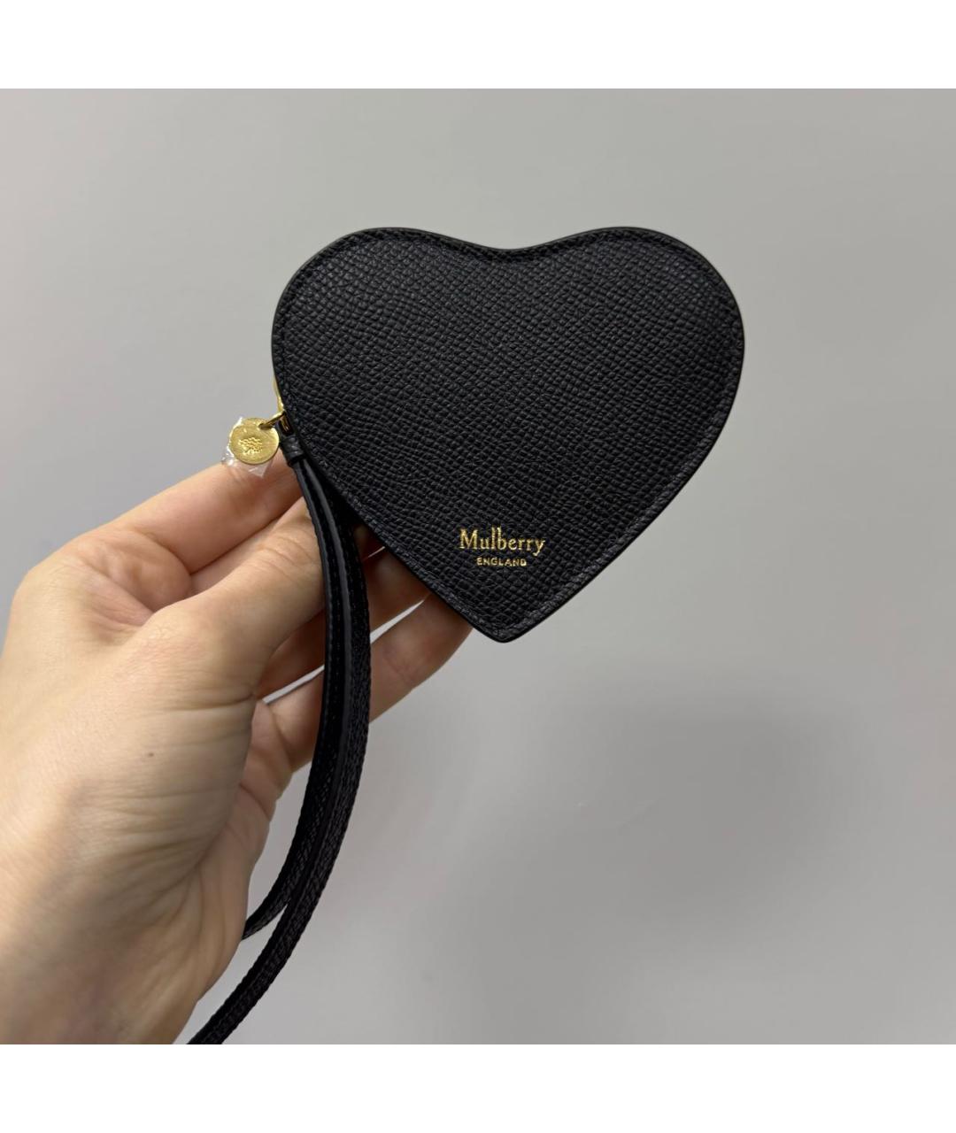 MULBERRY Черный кожаный кошелек, фото 5