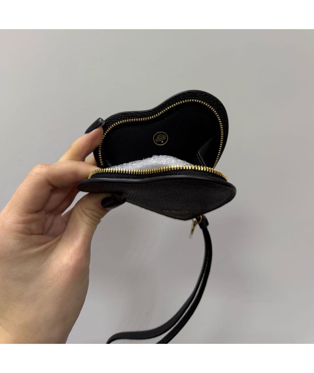 MULBERRY Черный кожаный кошелек, фото 4