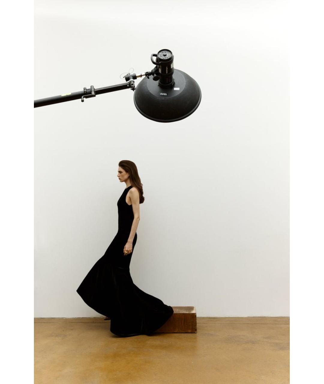 RASARIO Черное бархатное вечернее платье, фото 4