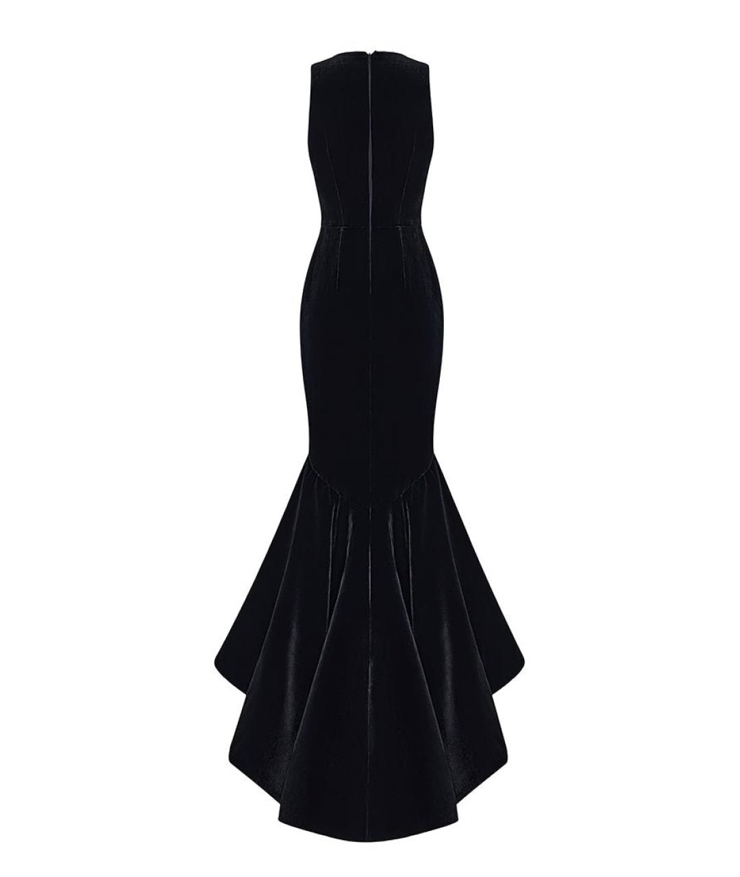 RASARIO Черное бархатное вечернее платье, фото 2