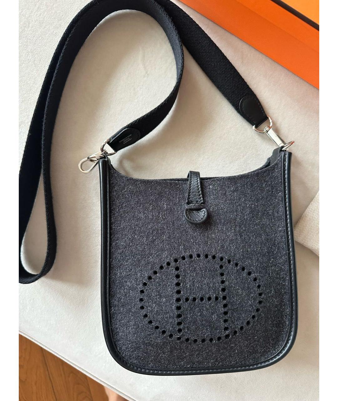 HERMES Черная сумка через плечо, фото 7