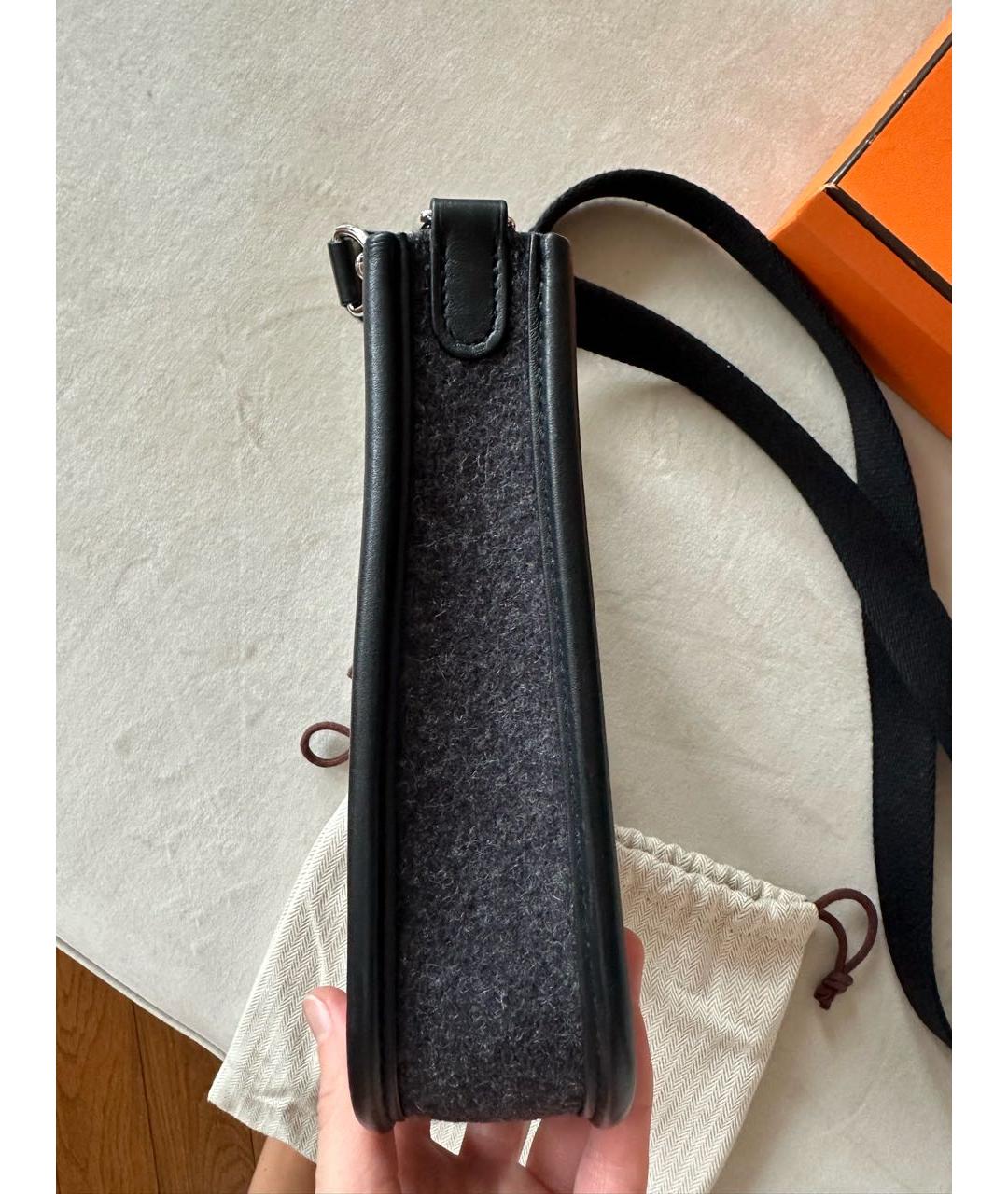 HERMES Черная сумка через плечо, фото 5