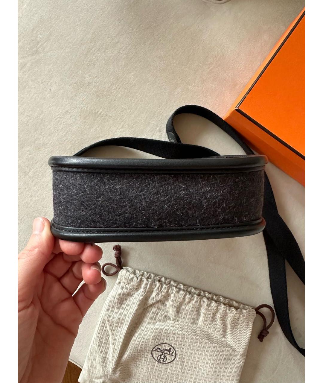 HERMES Черная сумка через плечо, фото 4