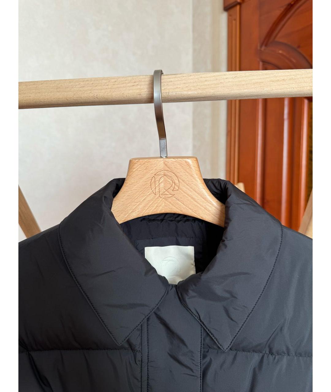 12 STOREEZ Черный полиэстеровый пуховик, фото 3