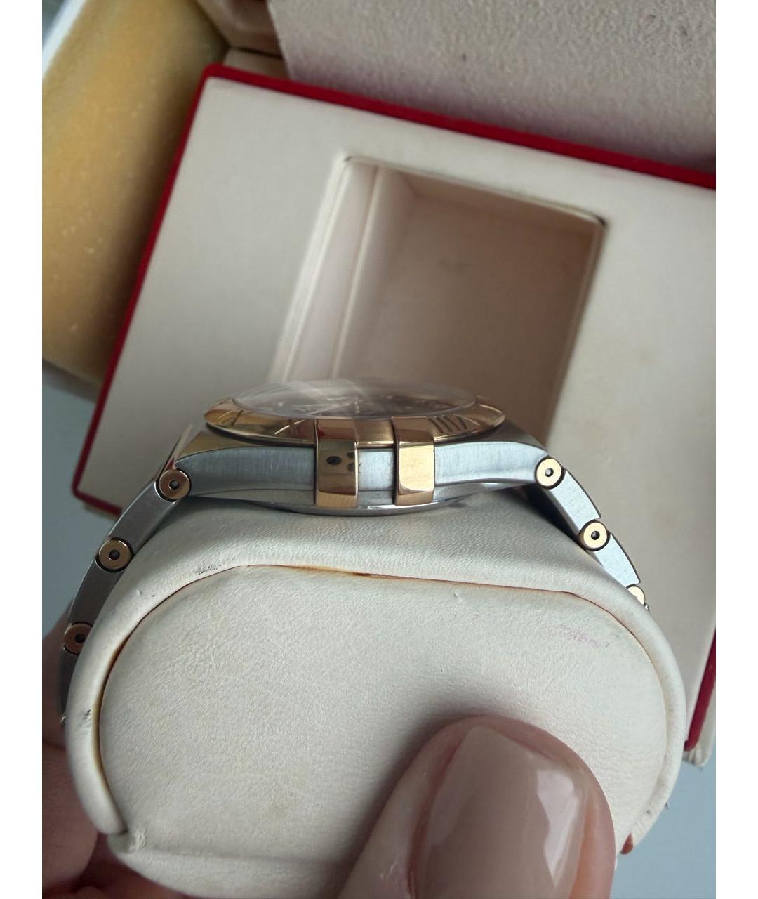 OMEGA Серые металлические часы, фото 7