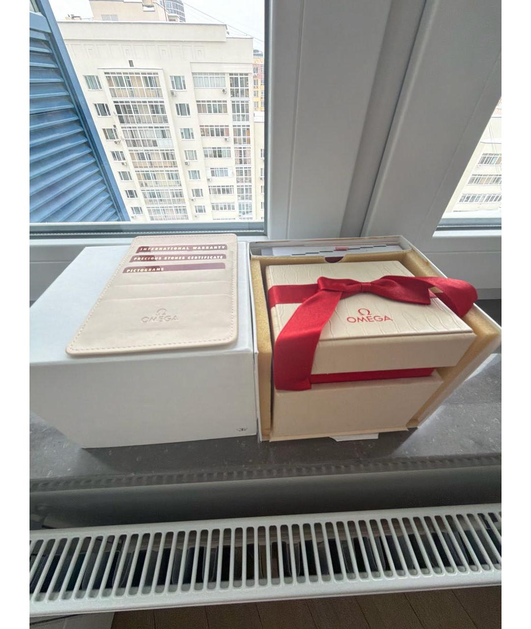 OMEGA Серые металлические часы, фото 4