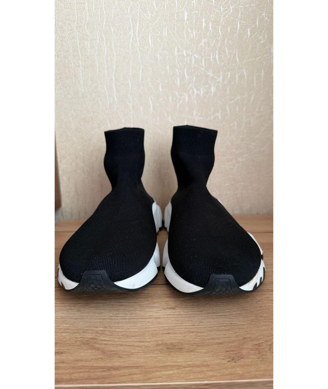 BALENCIAGA Черные текстильные кроссовки, фото 2