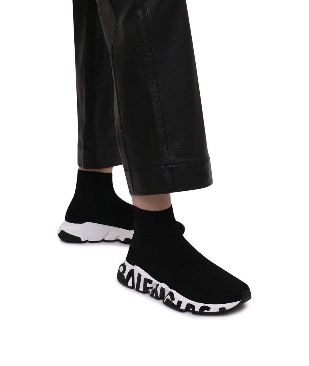BALENCIAGA Черные текстильные кроссовки, фото 7