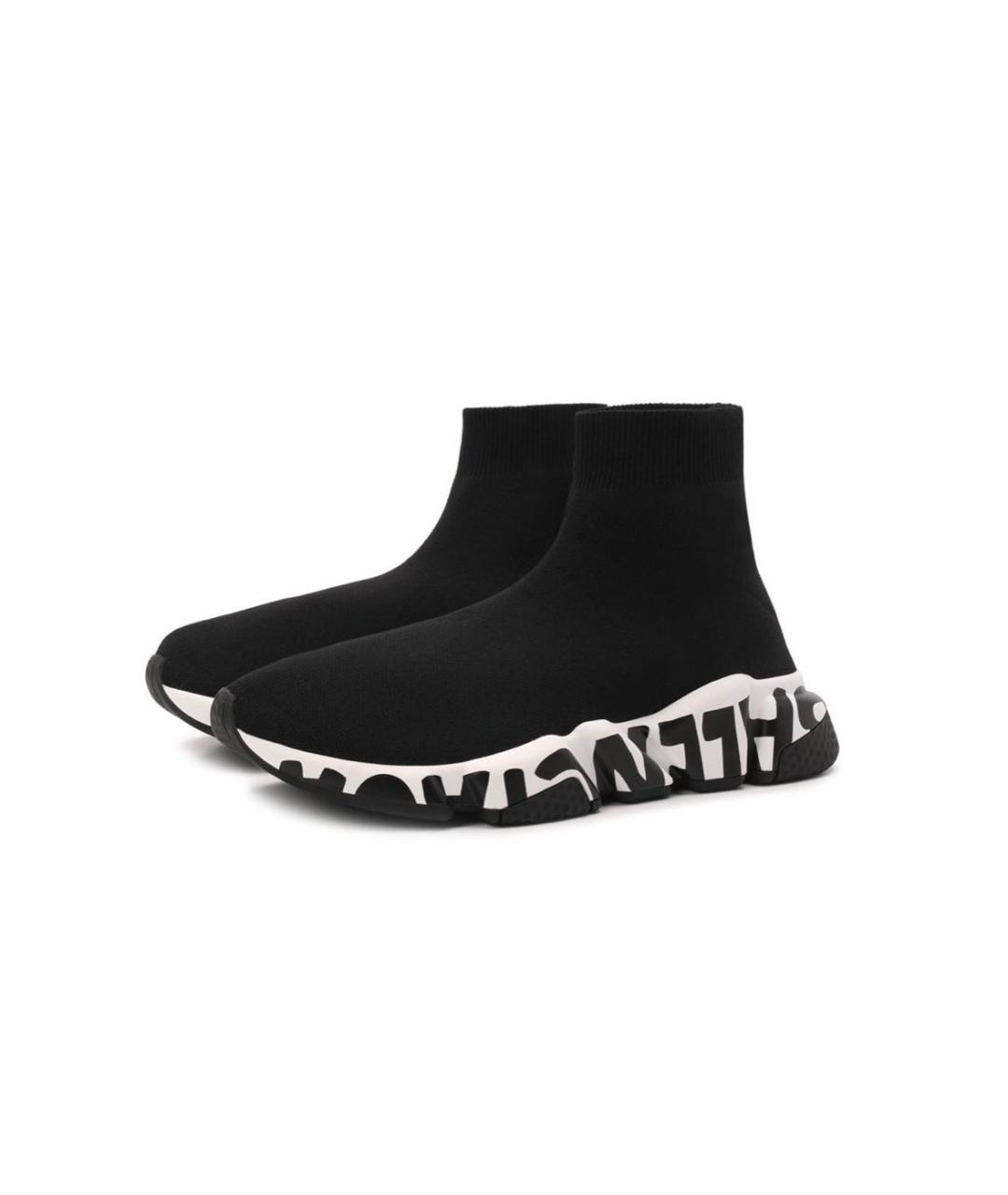BALENCIAGA Черные текстильные кроссовки, фото 8