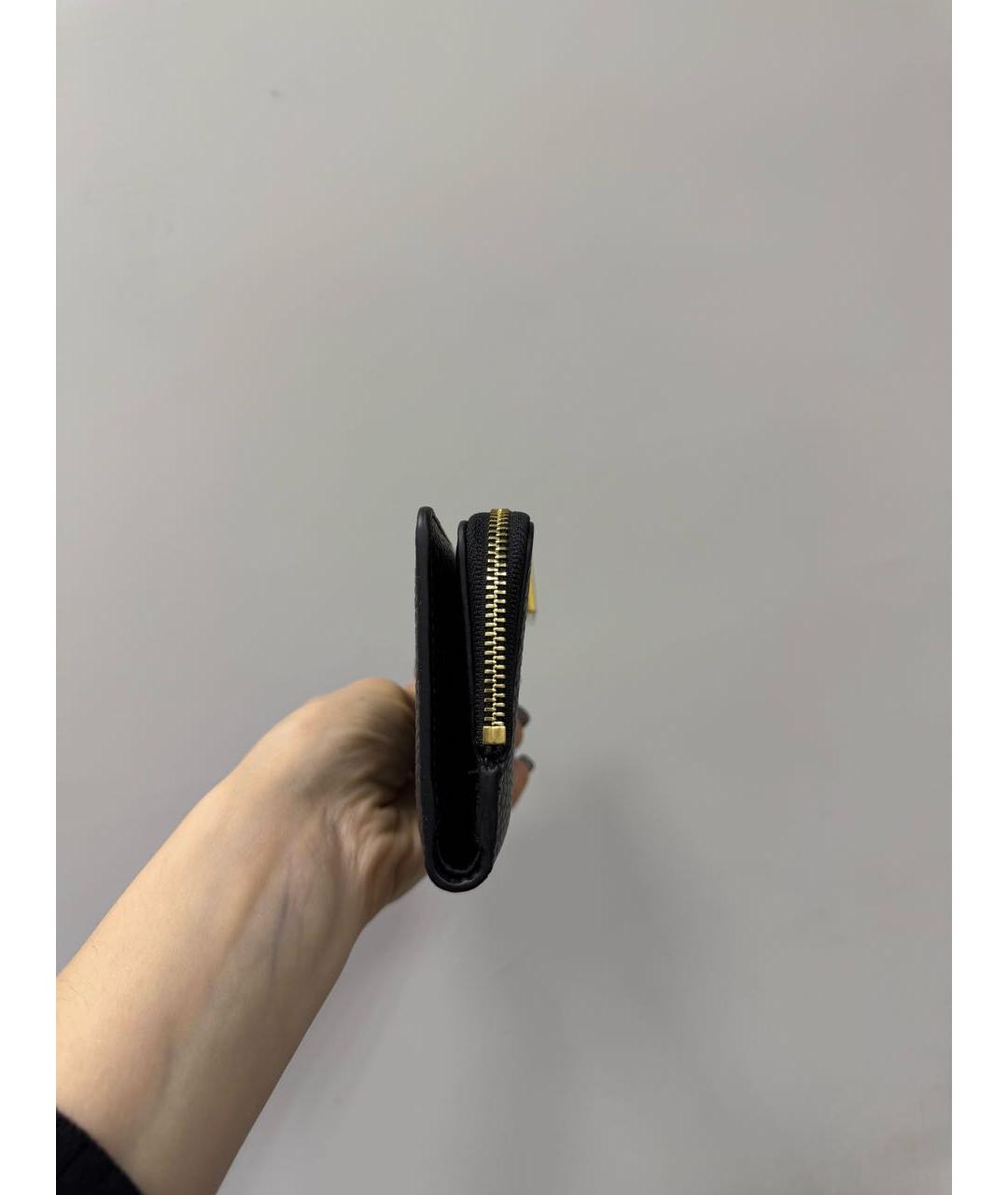 COCCINELLE Черный кожаный кошелек, фото 2