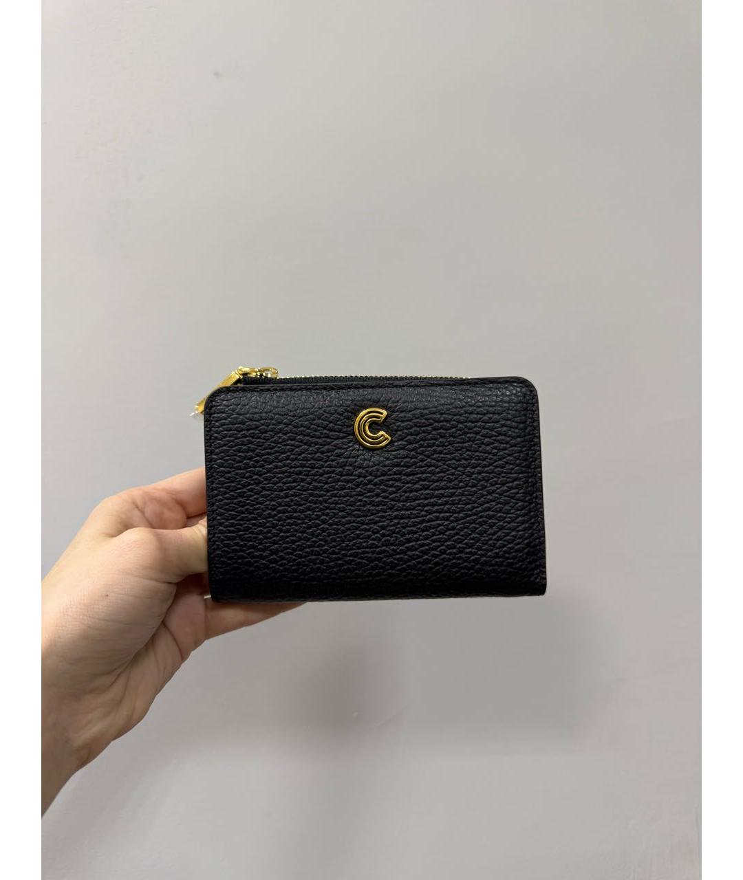 COCCINELLE Черный кожаный кошелек, фото 6