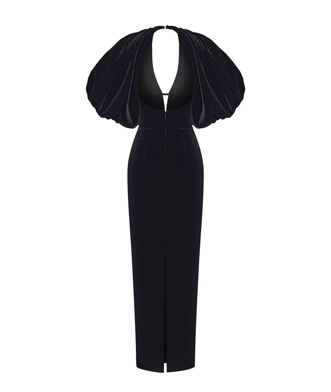 RASARIO Черное бархатное вечернее платье, фото 2