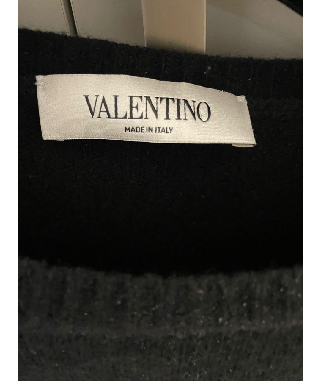 VALENTINO Черный шерстяной джемпер / свитер, фото 7