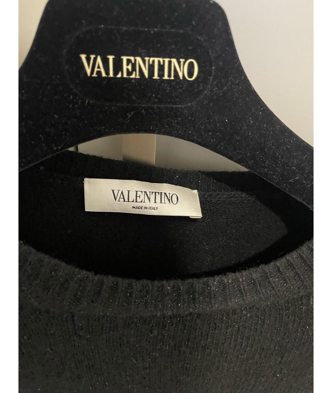 VALENTINO Черный шерстяной джемпер / свитер, фото 3