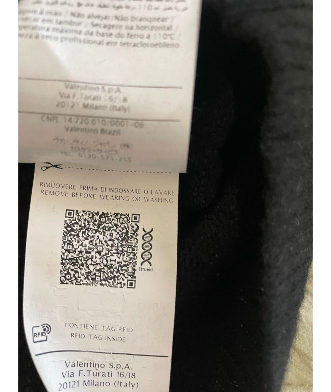 VALENTINO Черный шерстяной джемпер / свитер, фото 6