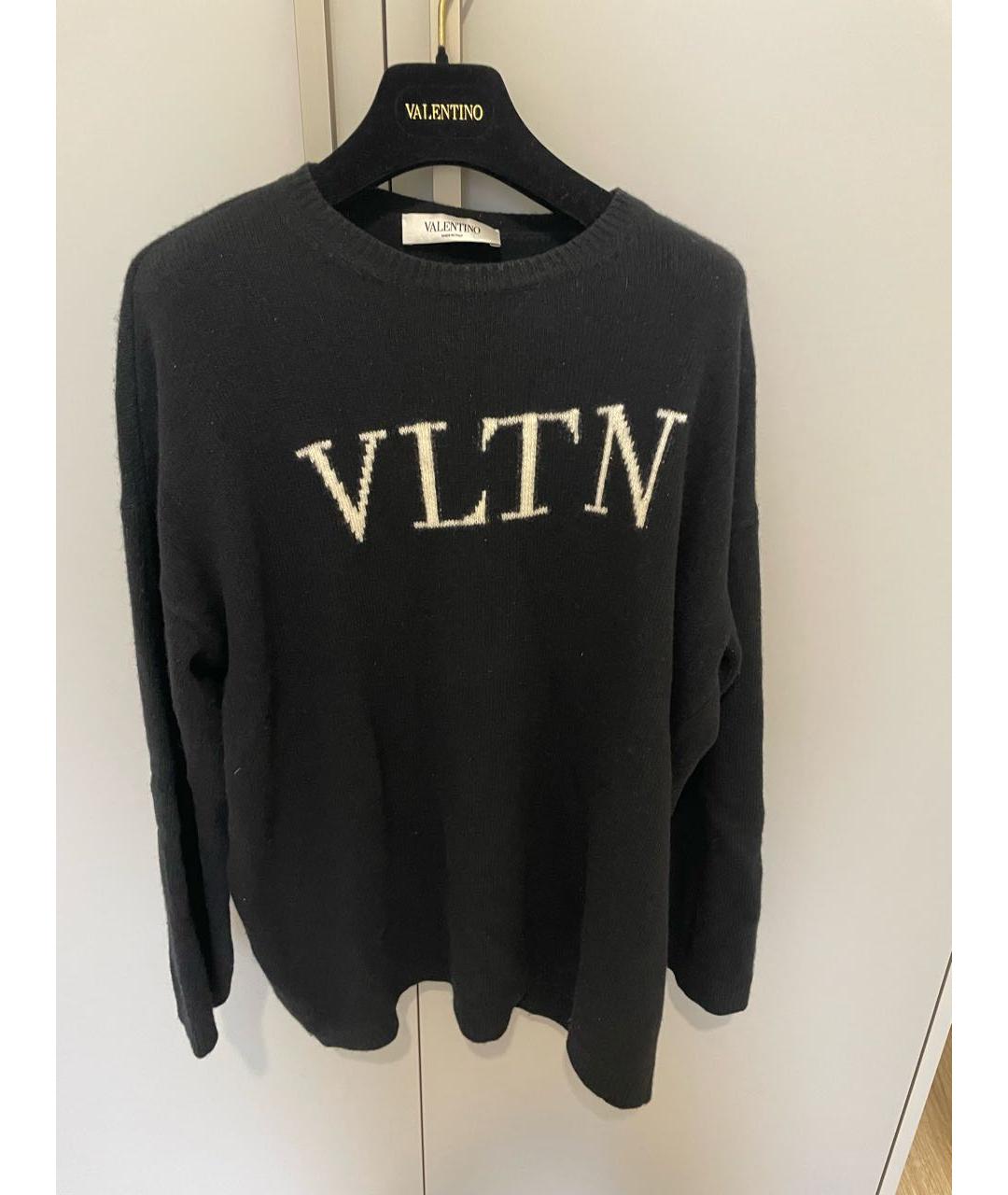 VALENTINO Черный шерстяной джемпер / свитер, фото 8