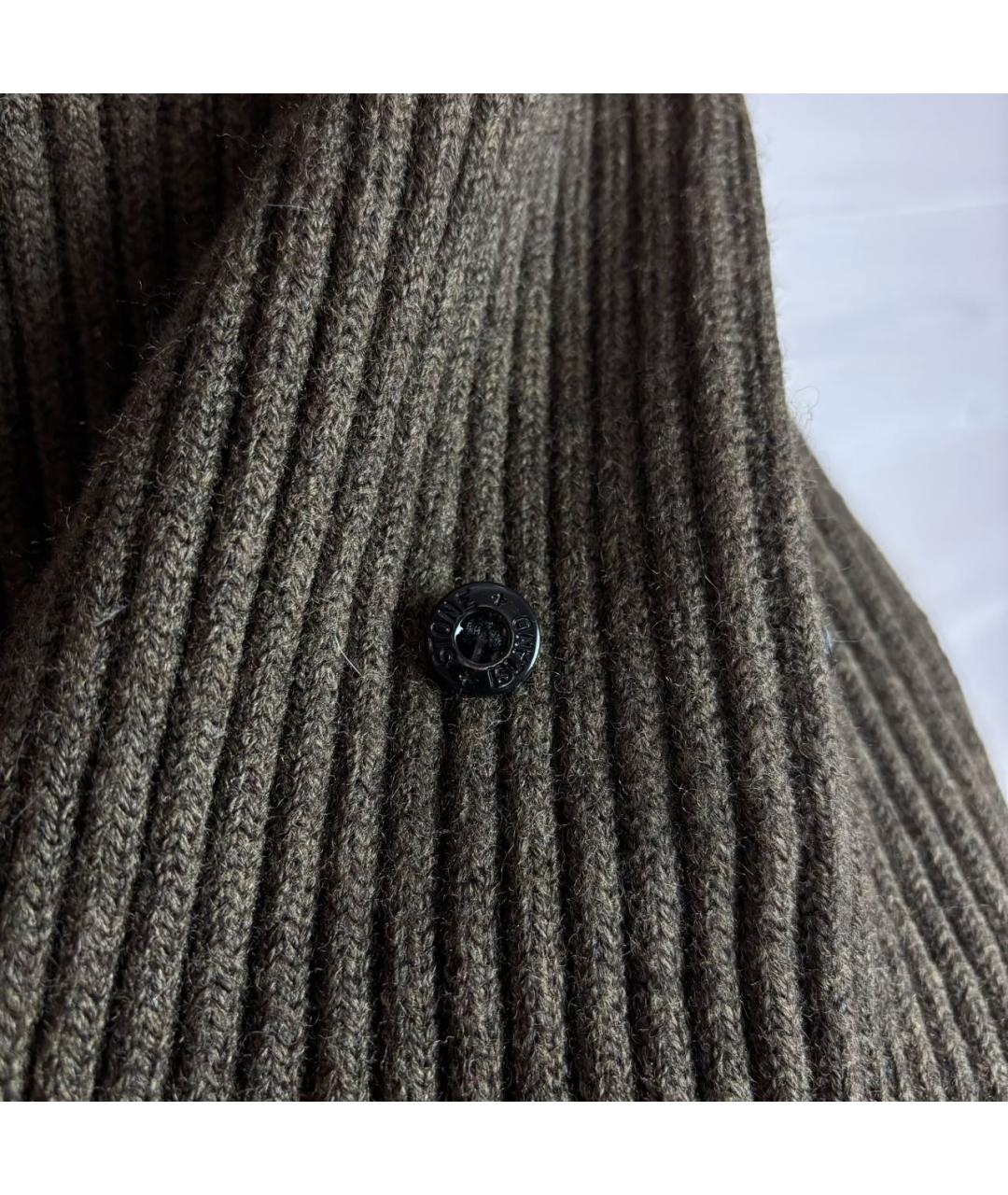 STONE ISLAND Хаки шерстяной джемпер / свитер, фото 4